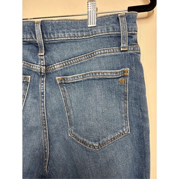 Madewell High Rise Denim Mid Length Shorts Size 27 - Picture 9 of 11